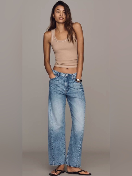 MOTHER Denim - MOTHER The Half-Pipe Flood Jeans Women’s Size 26 Wipeout Brand New